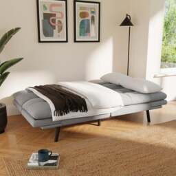 Harrison Quilted Chenille Clic Clac Sofa Bed - thumbnail 1