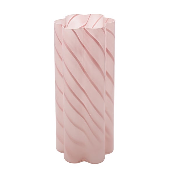 Hestia Pink Swirl Glass Vase - image 1