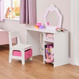 Liberty House Toys Dressing Table with Storage Chair - thumbnail 4