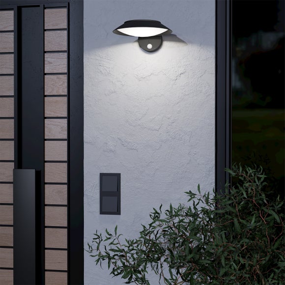 EGLO Cerrisi LED Indoor Outdoor Solar Wall Light - image 1