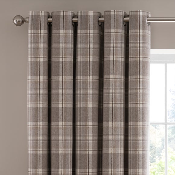 Belhaven Check Eyelet Curtains - image 1