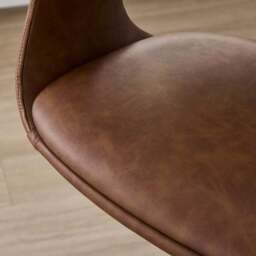 Marley Gaslift Barstool, Faux Leather - thumbnail 4