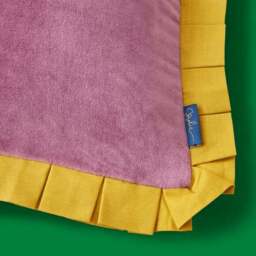 Sophie Robinson Velvet Box Pleat Square Cushion - thumbnail 2