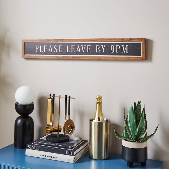 Please Leave By 9pm Framed Wall Art - image 1