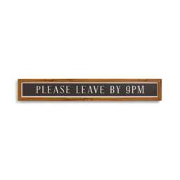 Please Leave By 9pm Framed Wall Art - thumbnail 3