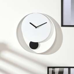 Interval Round Pendulum Wall Clock