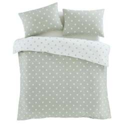 Catherine Lansfield Polka Dot 100% Brushed Cotton Duvet Cover & Pillowcase Set - thumbnail 5