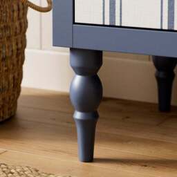 Petit Folkstone Stripe Wide 2 Drawer Bedside Table - thumbnail 5