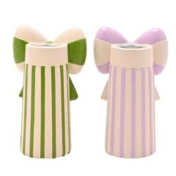 Raspberry Blossom Set of 2 Bow Candlestick Holders - thumbnail 6