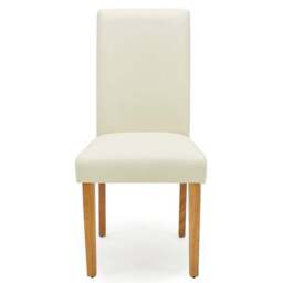 Hugo Set of 2 Dining Chairs, Faux Leather - thumbnail 4
