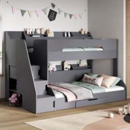 Slick Staircase Triple Bunk Bed - thumbnail 1