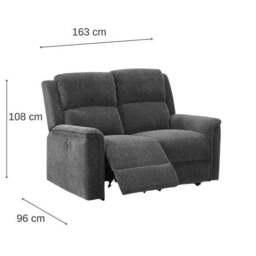 Dartmoor Chenille Power Recliner 2 Seater Sofa - thumbnail 4