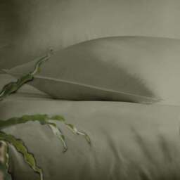 Appletree Cassia Khaki 100% Cotton Duvet Cover and Pillowcase Set - thumbnail 4