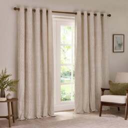 Yard Hebden Striped Eyelet Curtains (Blackout Available) - thumbnail 2
