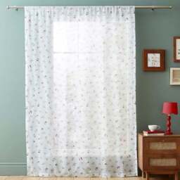 Margo Floral Slot Top Voile Panel - thumbnail 4