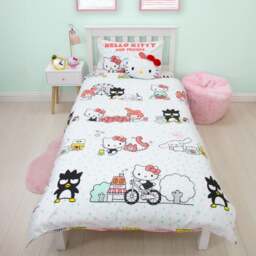 Hello Kitty X Kitsch Face Pillowcase (Solid Pink