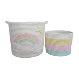 Unicorn Dreams Pack of 2 Storage Baskets - thumbnail 1