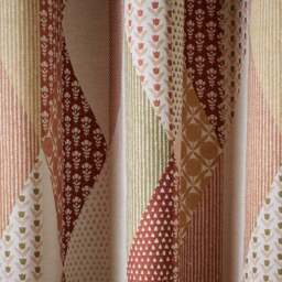 Patchwork Print Pencil Pleat Curtains - thumbnail 3