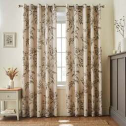 Bridget Etched Floral Blackout Eyelet Curtains - thumbnail 2