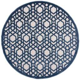 Oro Geometric Indoor Outdoor Round Rug - thumbnail 4