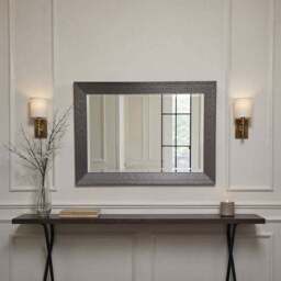 Yearn Wave Framed Bevelled Rectangle Wall Mirror - thumbnail 4