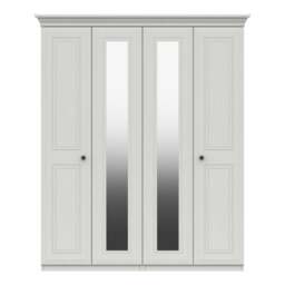 Portia 4 Door Wardrobe, Mirrored
