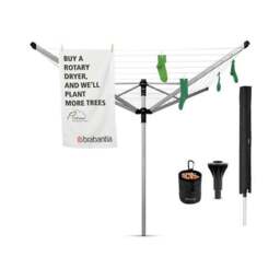 Brabantia 4 Arm Lift-O-Matic Advance 60M Rotary Washing Line, with Accessories - thumbnail 2