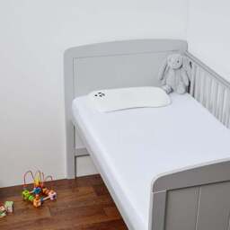Pack of 2 Panda Kid's Bamboo White Cot Fitted Sheets - thumbnail 3