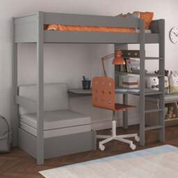 Classic Highsleeper with Desk And Chair Bed - thumbnail 1