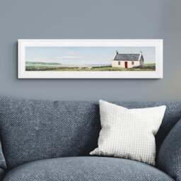 Artko Red Door Shore by Jack Barclay Framed Print - thumbnail 1
