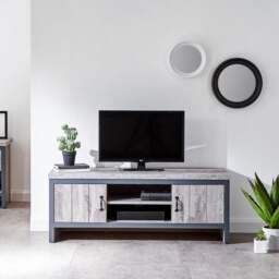 "Boston TV Unit, Grey for TVs up to 50""" - thumbnail 1