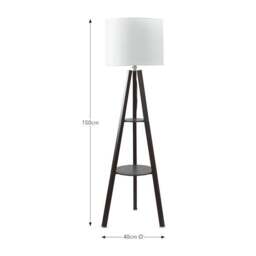 Milford Shelved Tripod Floor Lamp - thumbnail 5