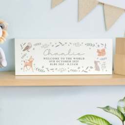 Personalised Woodland Animals Nursery Ornament - thumbnail 1