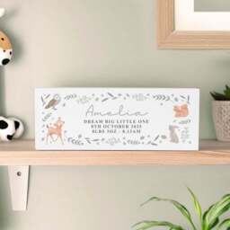 Personalised Woodland Animals Nursery Ornament - thumbnail 2