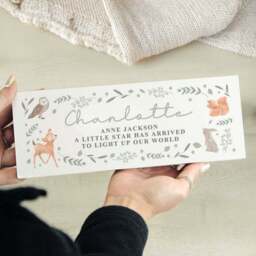 Personalised Woodland Animals Nursery Ornament - thumbnail 3