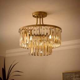 Audra 3 Light Semi Flush Ceiling Light - thumbnail 2