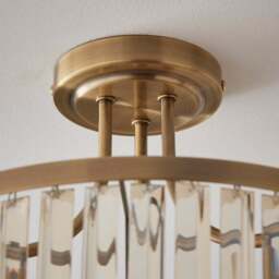 Audra 3 Light Semi Flush Ceiling Light - thumbnail 4