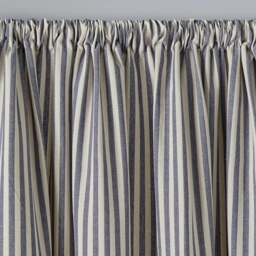 Linford Stripe Unlined Slot Top Curtains - thumbnail 1