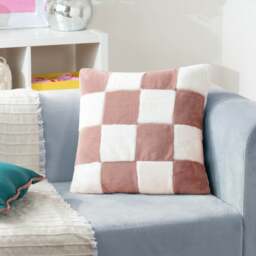 Heya Home Cozee Check Square Cushion - thumbnail 1