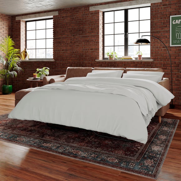 Max Soft Faux Leather Corner Storage Sofa Bed - image 1