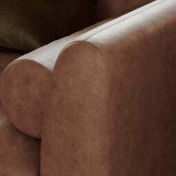 Max Soft Faux Leather Corner Storage Sofa Bed - thumbnail 4