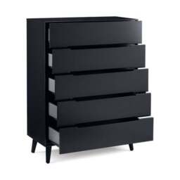 Cecil 5 Drawer Chest, Anthracite - thumbnail 2