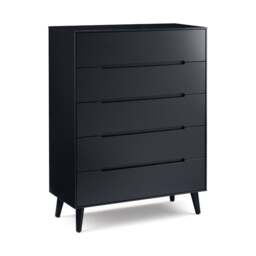 Cecil 5 Drawer Chest, Anthracite - thumbnail 1