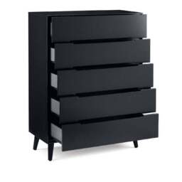 Cecil 5 Drawer Chest, Anthracite - thumbnail 3