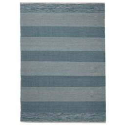 Diamond Flatweave Stripe Wool Rug - thumbnail 5