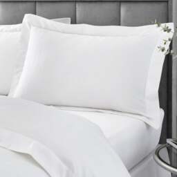 Hotel 230 Thread Count 100% Cotton Sateen Oxford Pillowcase - thumbnail 1