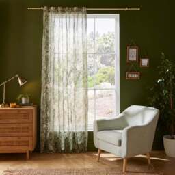 Natures Exhibitionist Tab Top Voile Panel - thumbnail 2