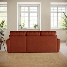 Milton Matte Velvet Corner Chaise Sofa - thumbnail 2