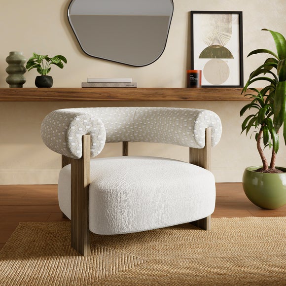 Fallon Cut Velvet Accent Chair - image 1