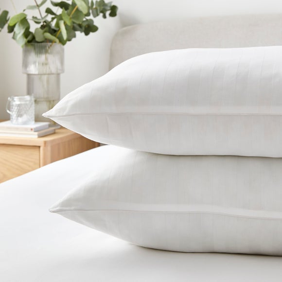 Hotel Pack of 2 Luxury Cotton Anti Allergy Back Sleeper Pillows - image 1